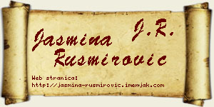 Jasmina Rusmirović vizit kartica